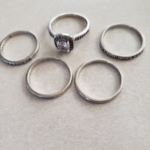 Wedding band set